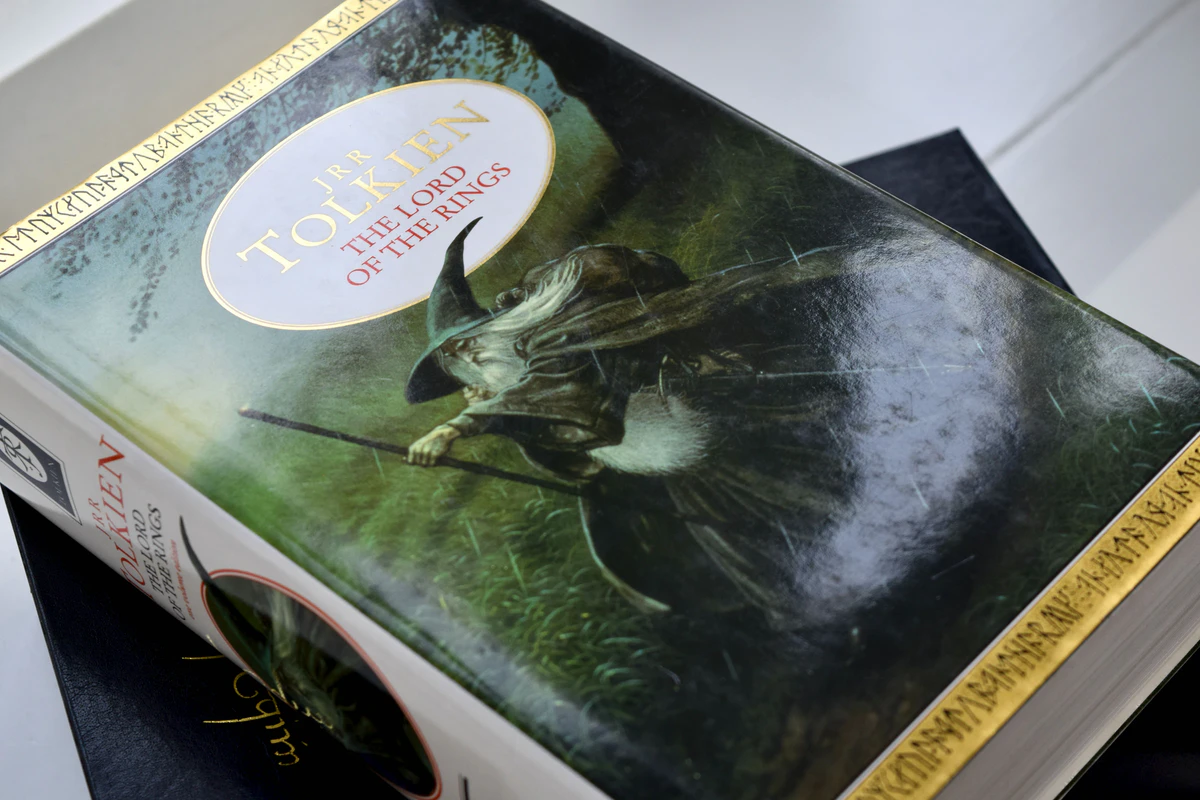 The one-volume centenary edition of The Lord of the Rings in its dust jacket with a painting of Gandalf